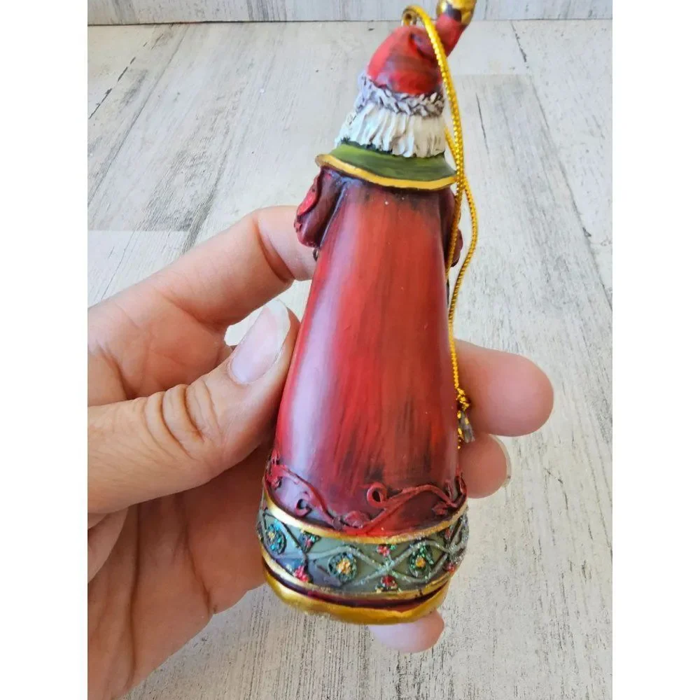 Santa glitter Victorian wreath lantern‎ ornament Xmas tree